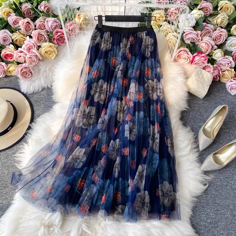 Sparkle bright mesh skirt SZZ179 image