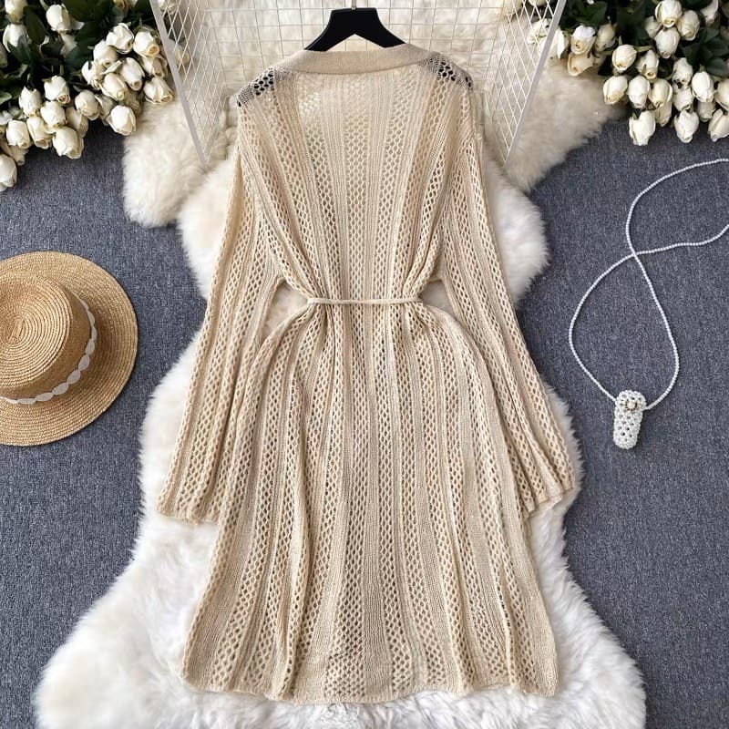 Always party crochet wrap dress KD118 image