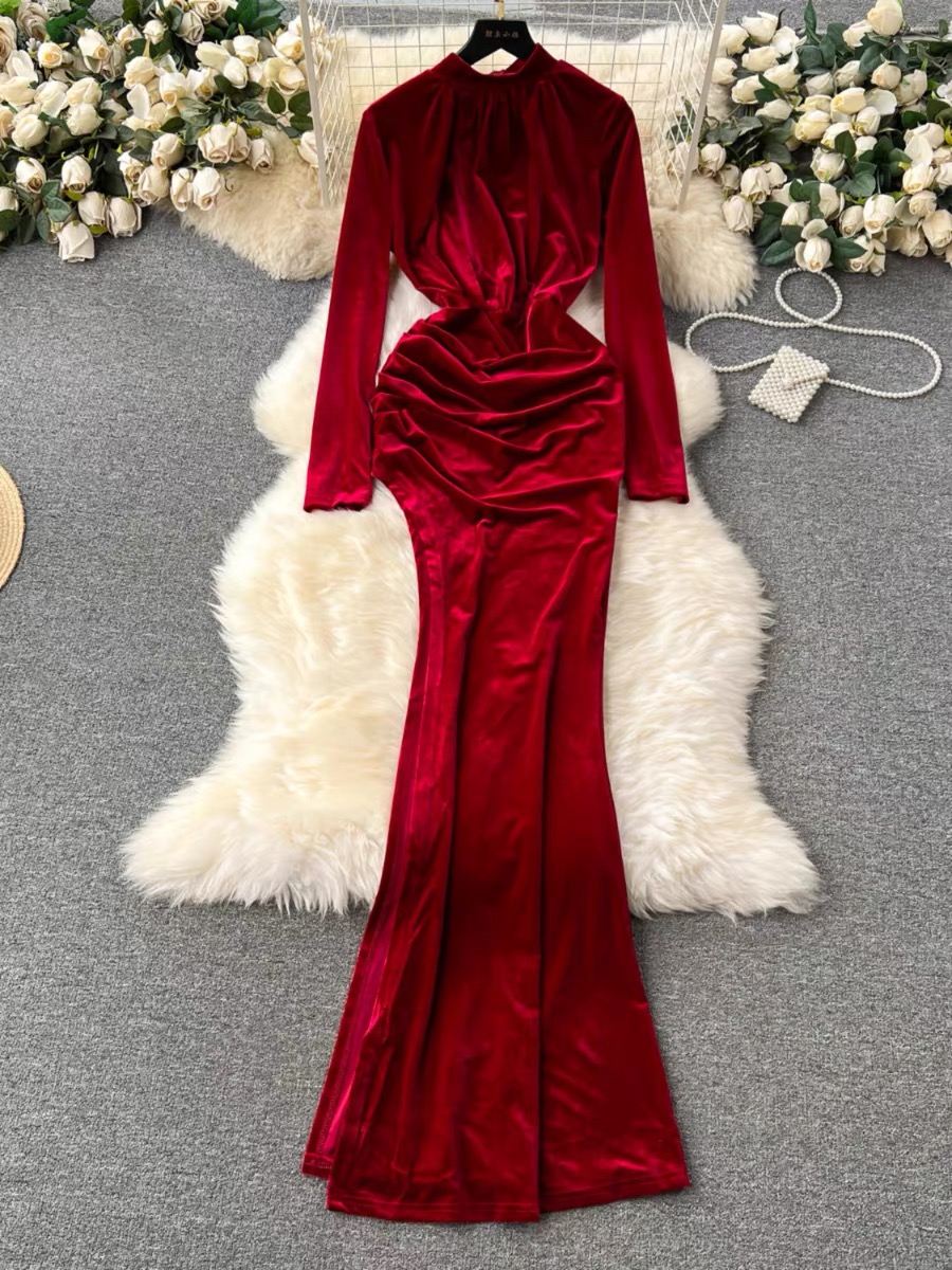 Prom queen velvet Dress EVD86