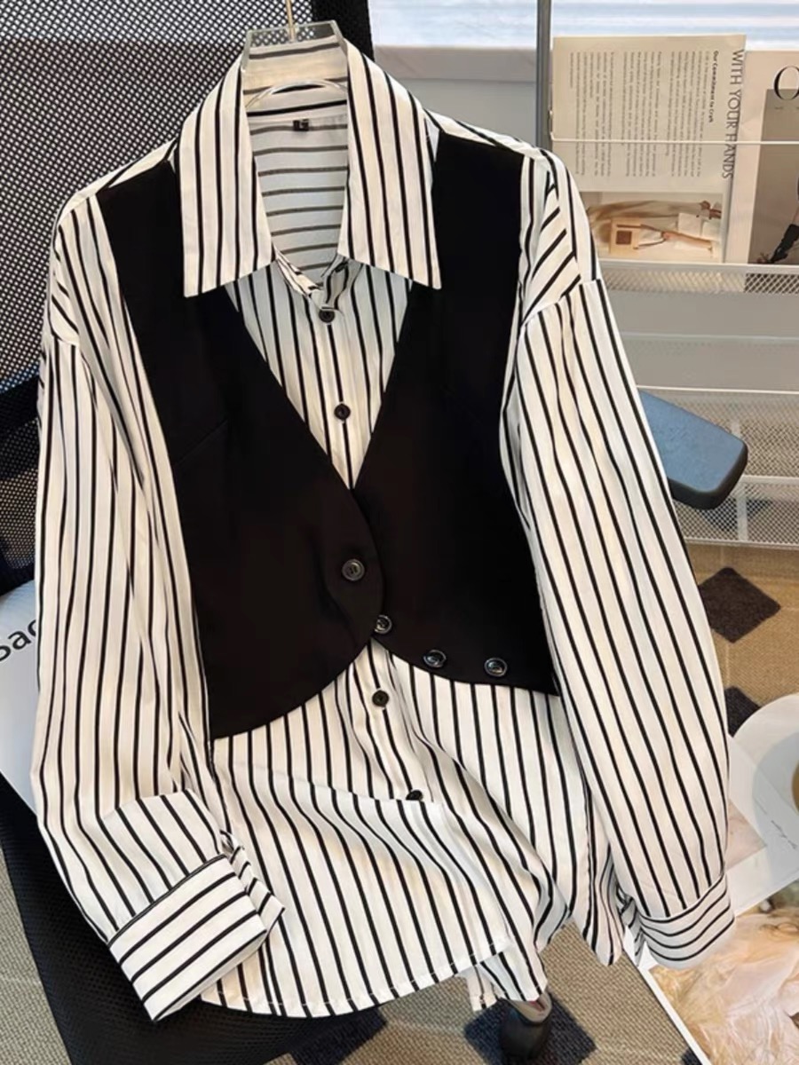 Full babe vip stripes shirt  SDZZ910 image