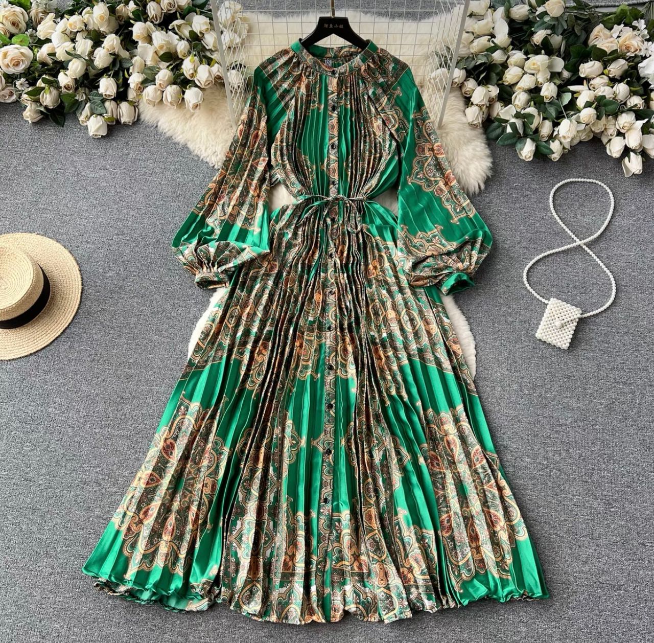 Cute but spoiled print dress FD215 image