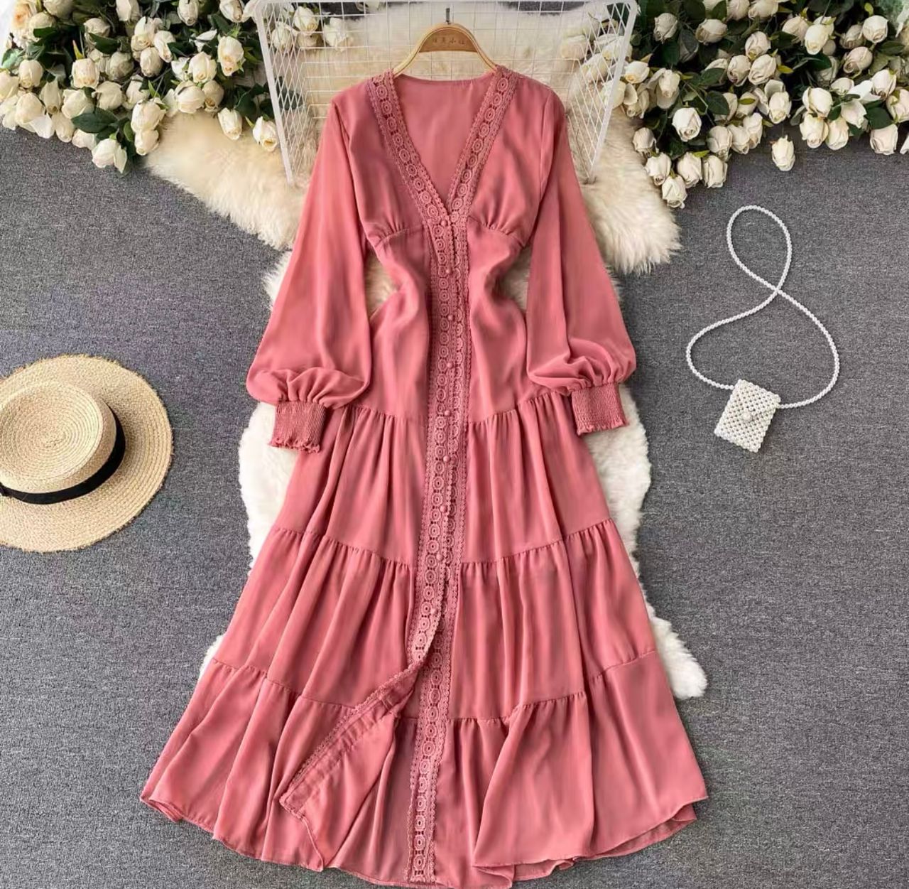 Wavy beach summer dress CD113 image