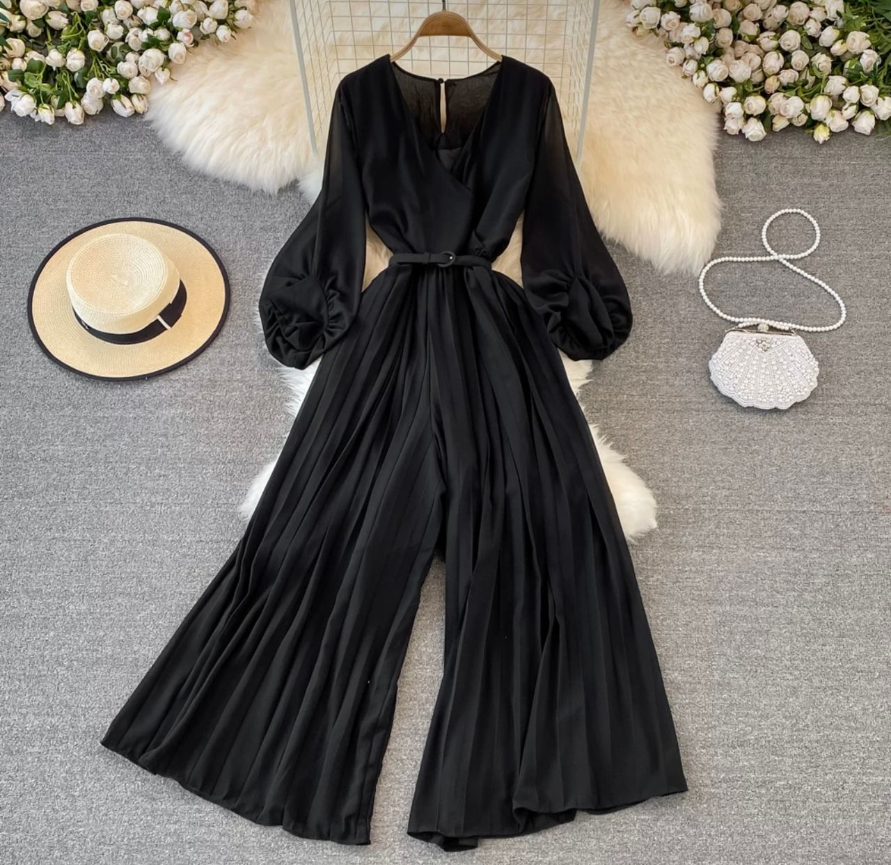 Dollar signs pleat jumpsuit JRZZ512 image