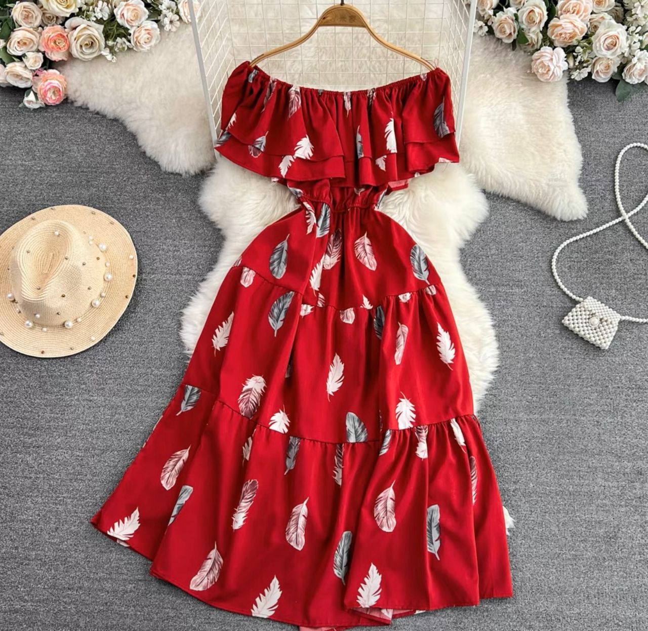 Stepping out off shoulder dress CD232 image