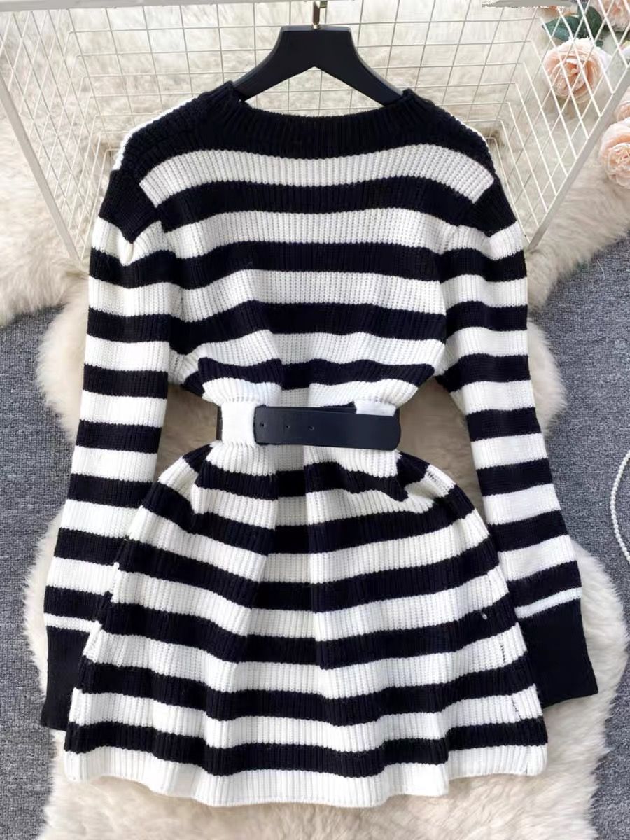 Millionaires club sweater dress & belt SSZZ895 image