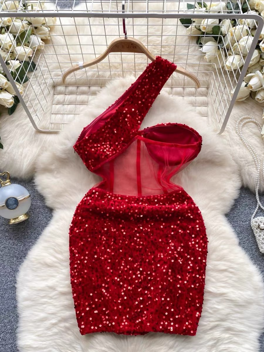 Cheers to the celebrant sequin dress EBC75 image