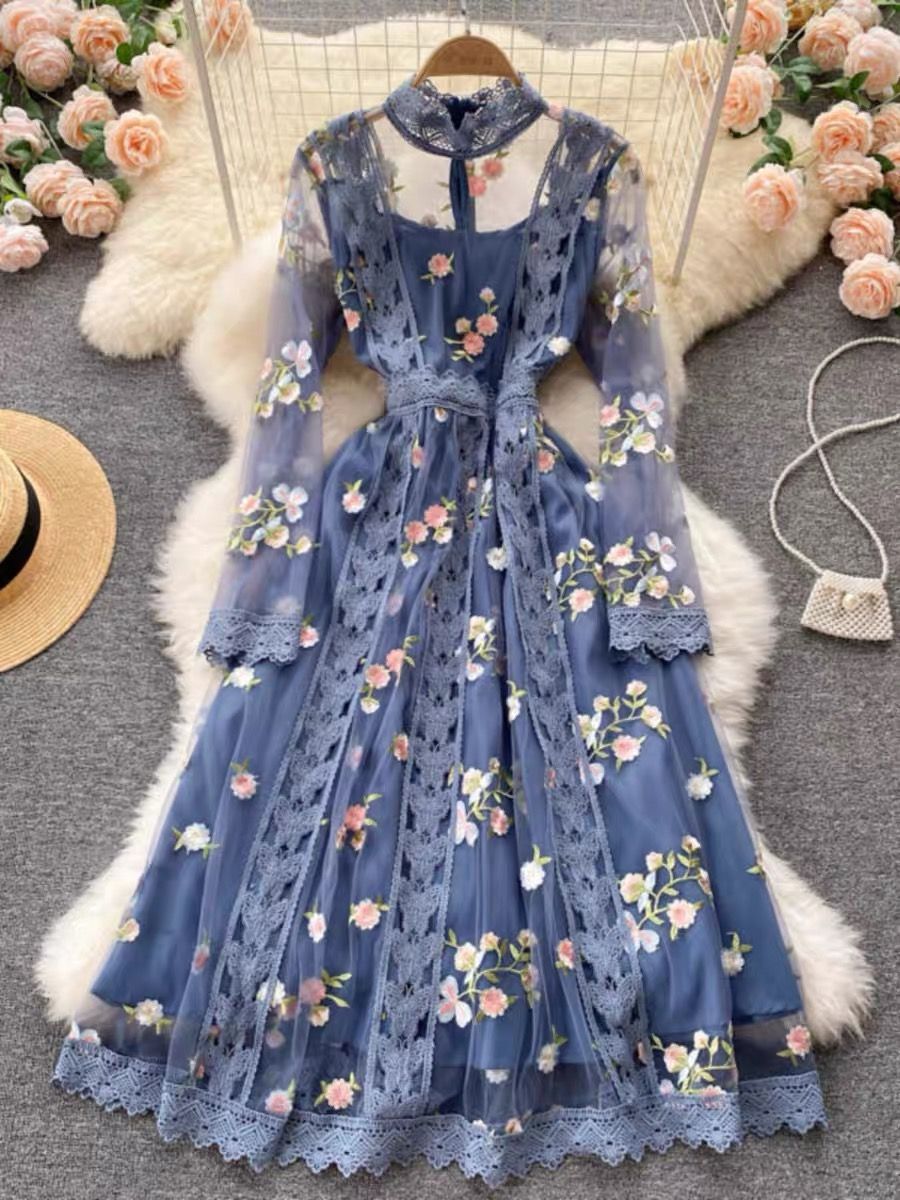 Aunty ada floral dress EVD71 image