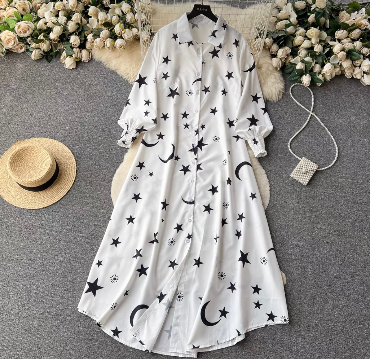 Exclusive invite shirt dress DZZ3398 image