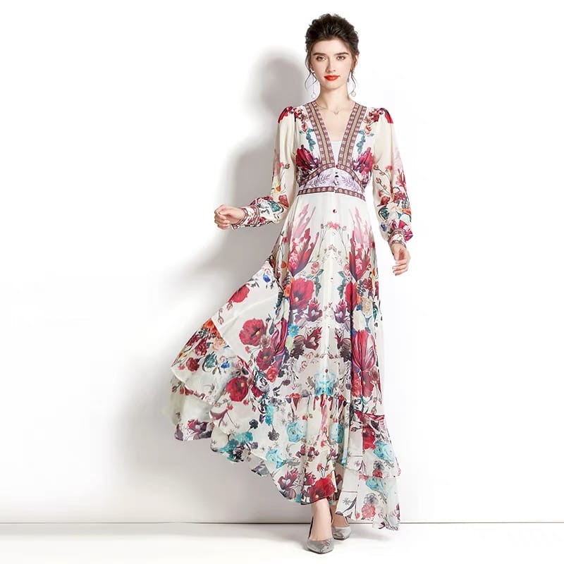 Lily high rise floral dress ED28 image