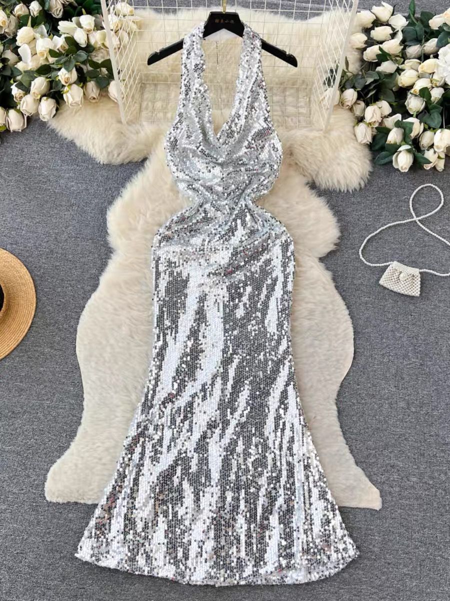 Shinning star sequin dress EVD91 image