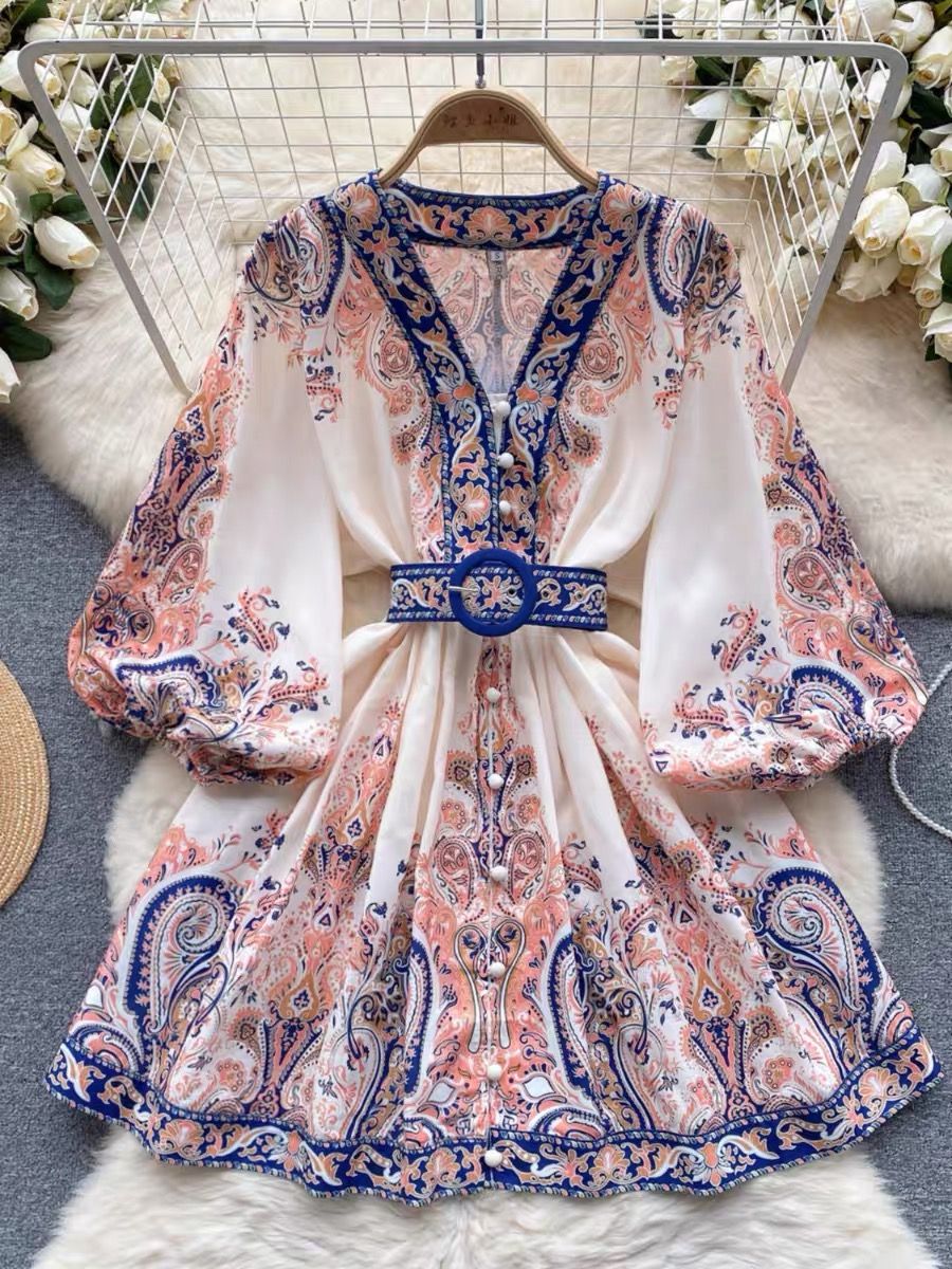 Arya print dress ED114 image