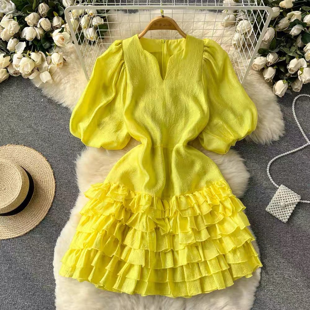 111 angel ruffle dress FD67 image