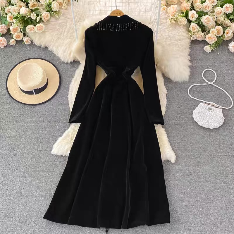 VIP attitude premium  suede dress FD91 image