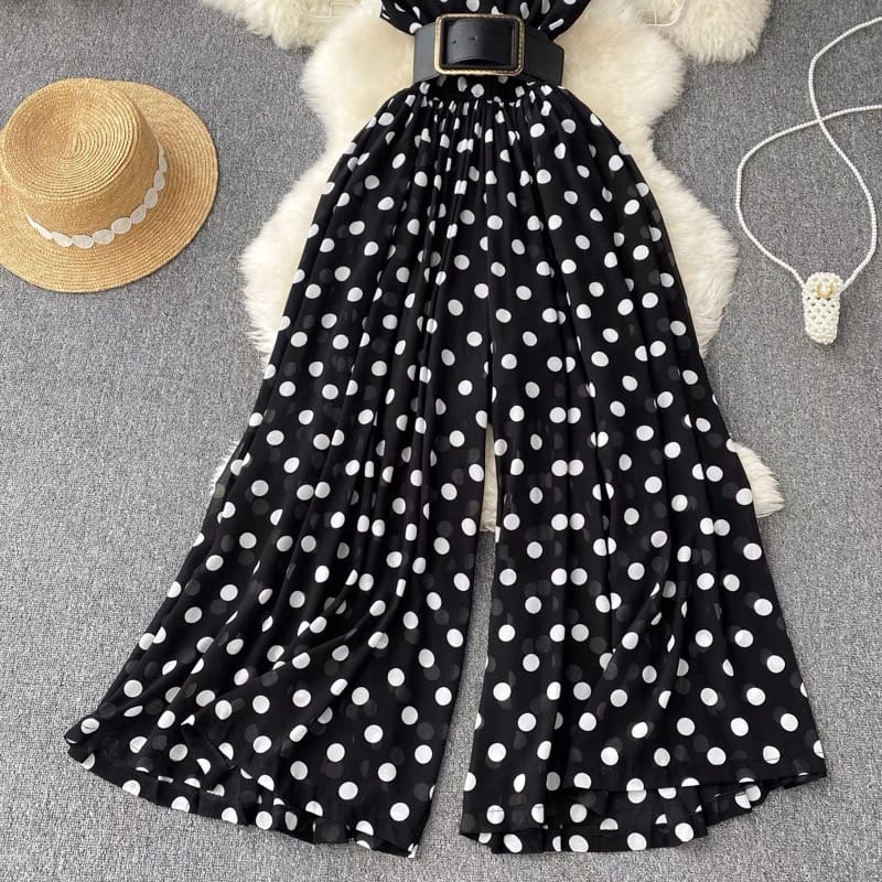 Stripes lover flay jumpsuit JRZZ461 image