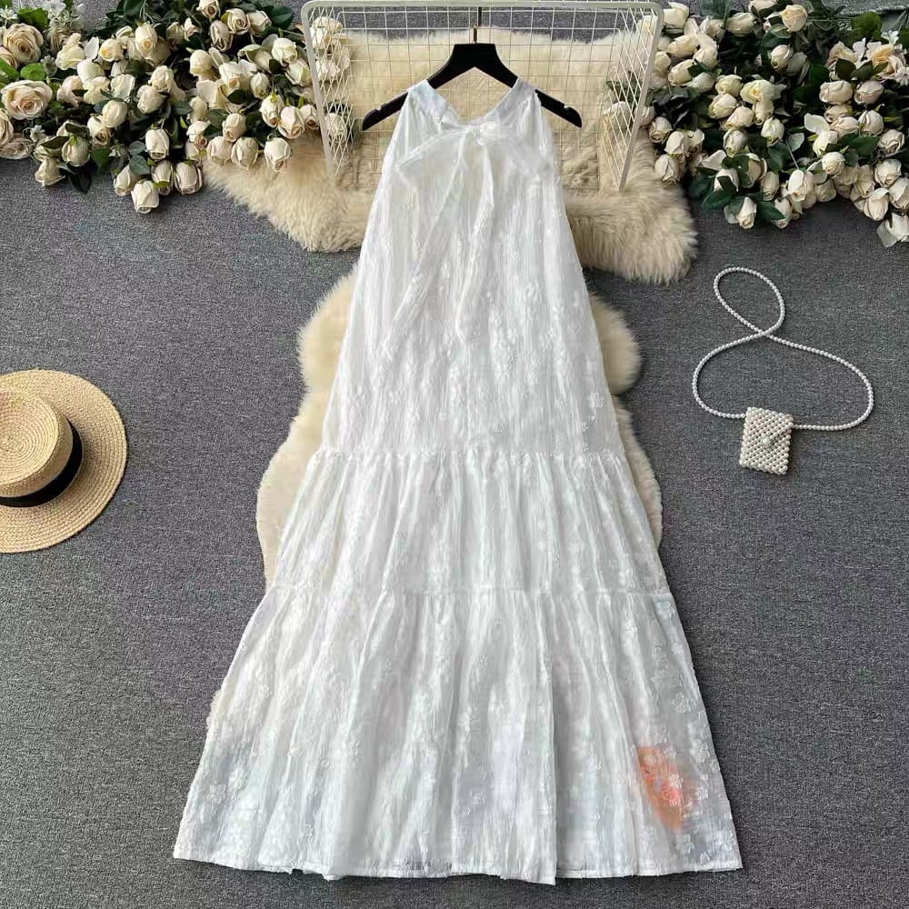 Millionaire’s girlfriend halter dress CD417 image