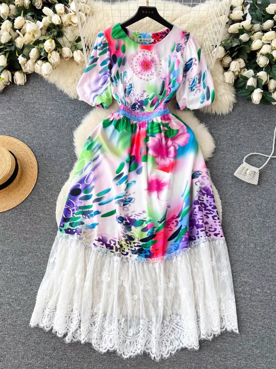 Feeling like royalty lace edges dress FD235 image