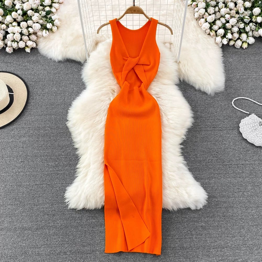 Heart eyes caged knit gown CBC58 image