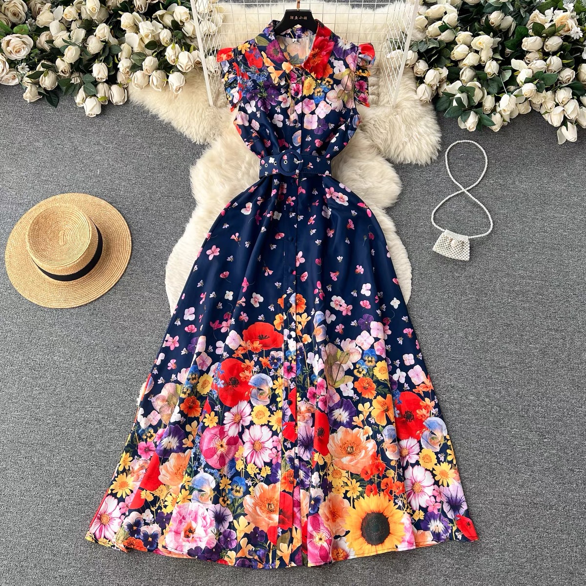 Newyork after dark sunset dress ED88 image