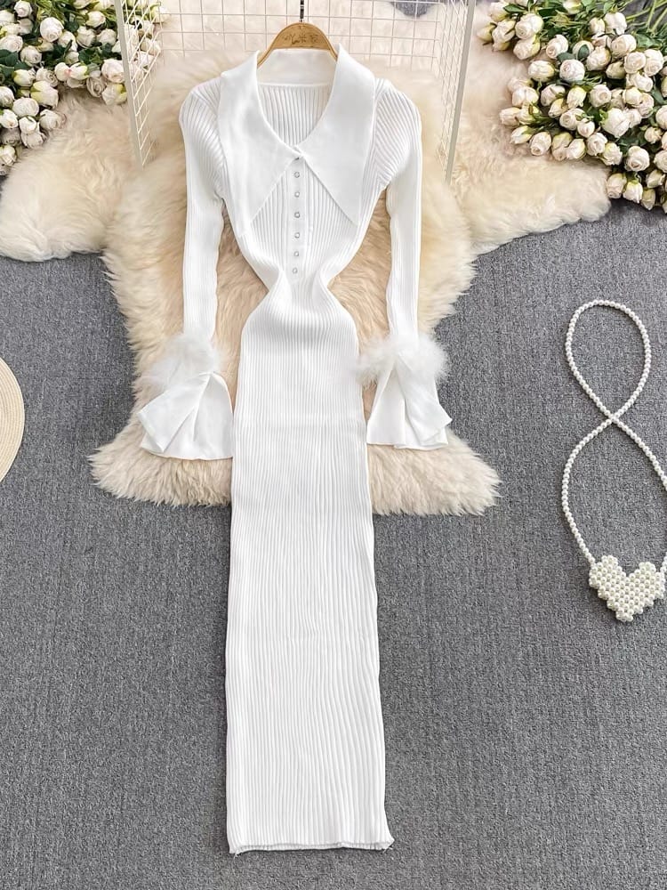 Fade into you knitted Dress KBC140 image