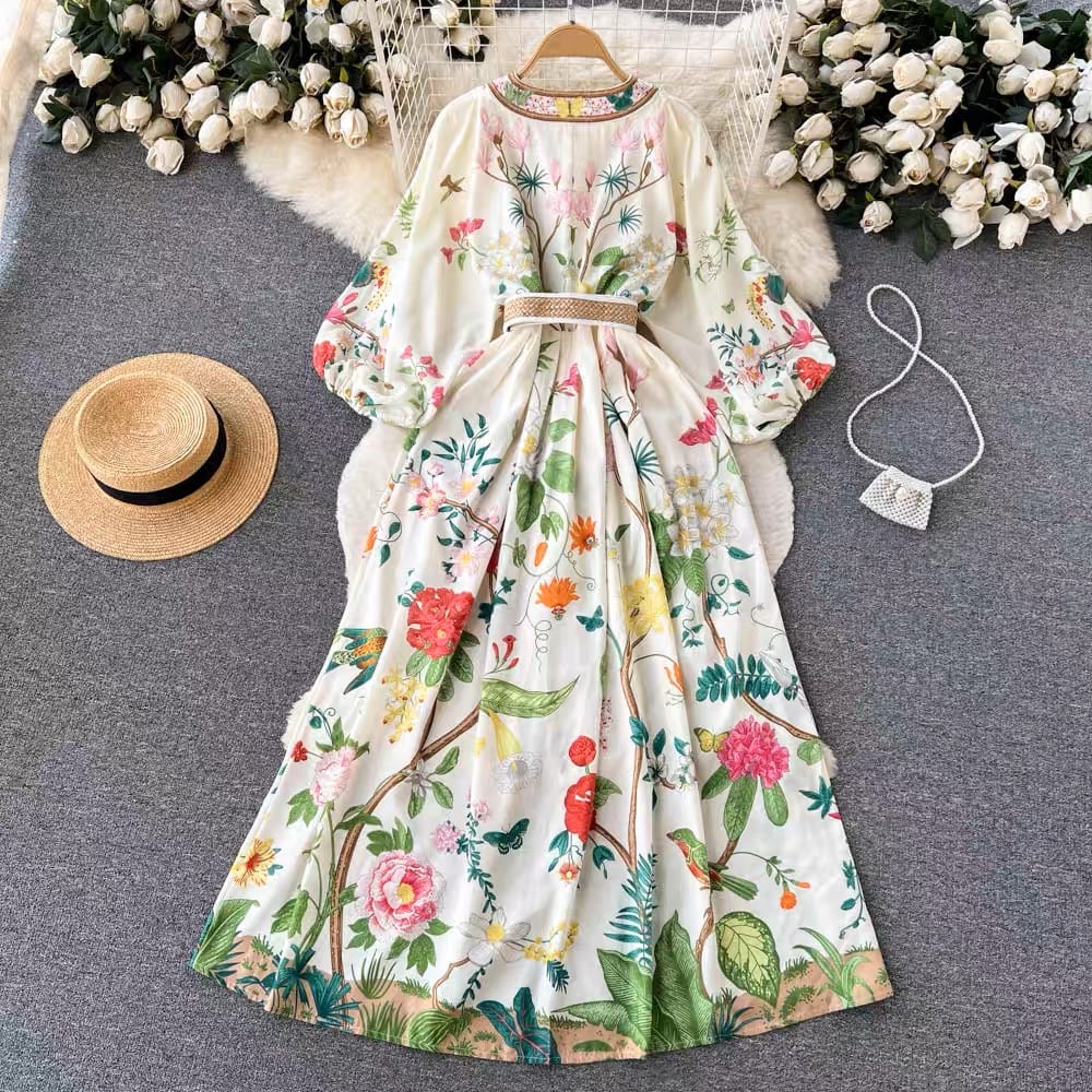 Guest of honor floral dress ED53 image