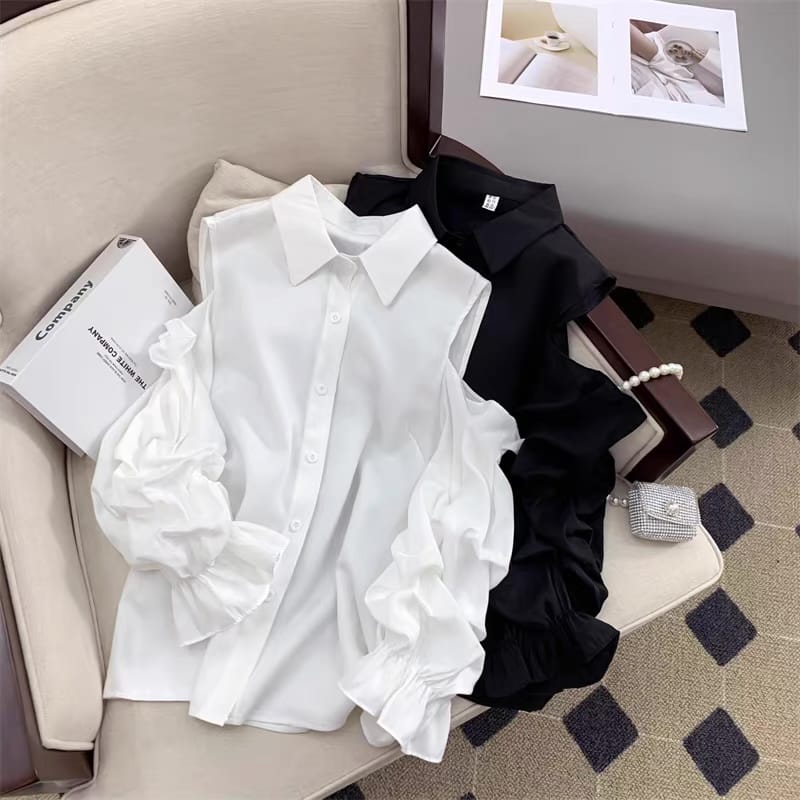 Out and about ruffle top TZZ630 image