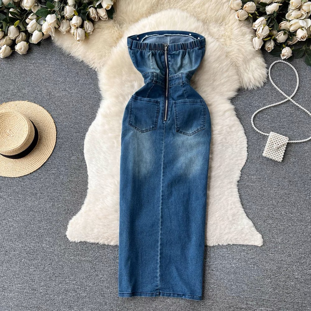 Top speed denim gown DBC3 image