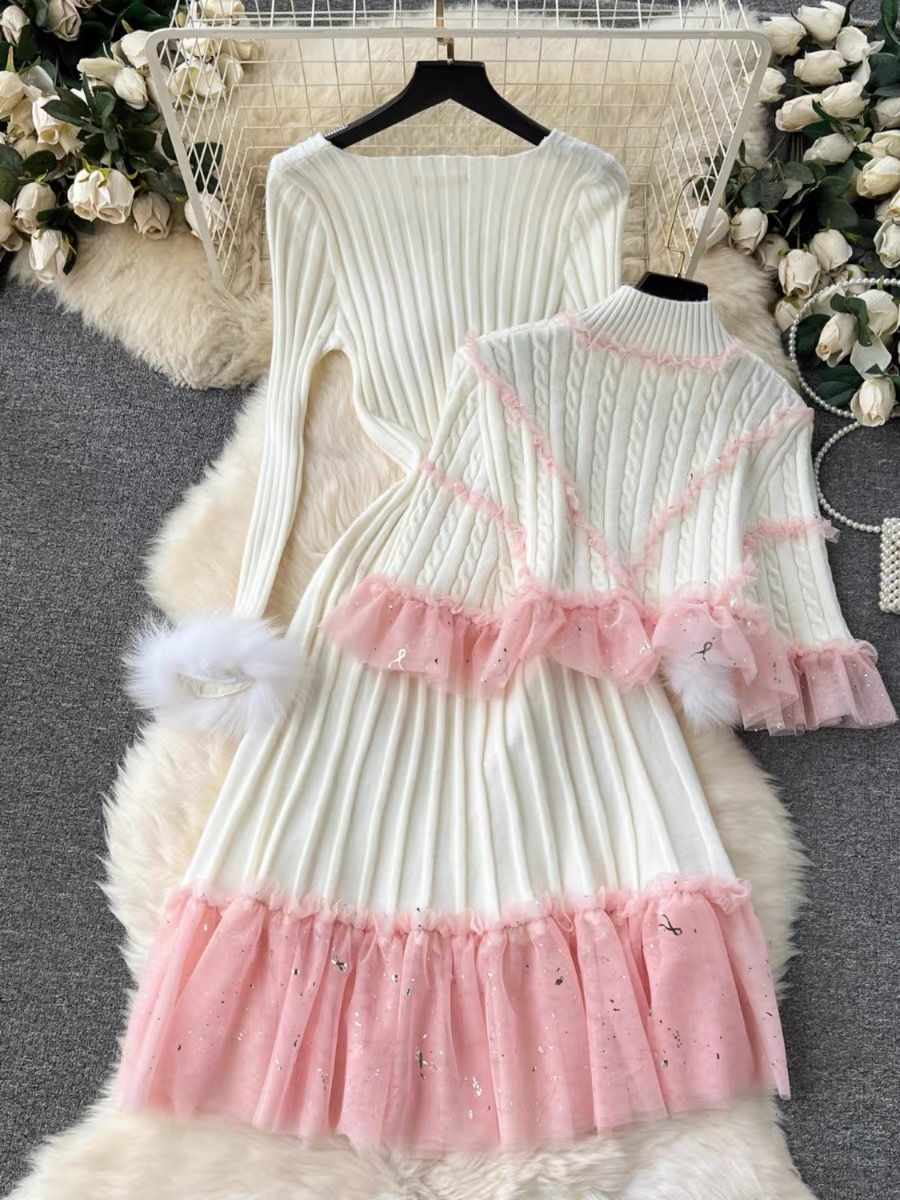 One warm night only knitted set KD236 image