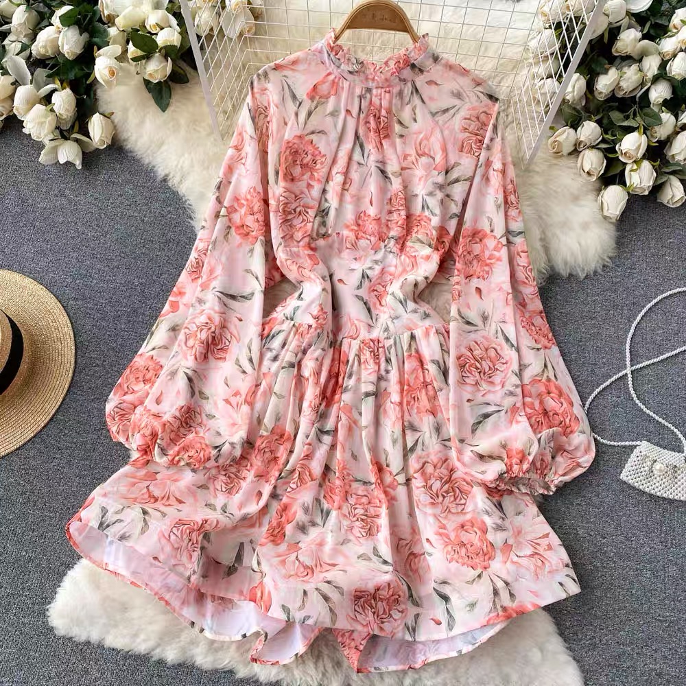 Win win situation mini print dress CD63 image