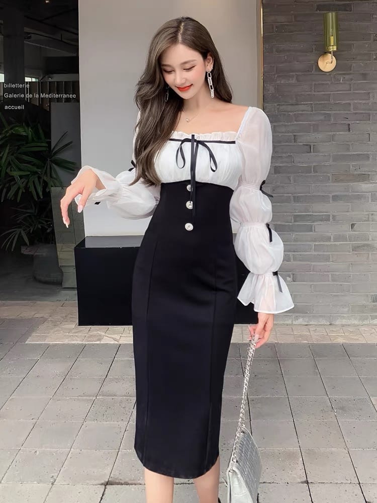 Perfect satin bodycon dress FBC3 image