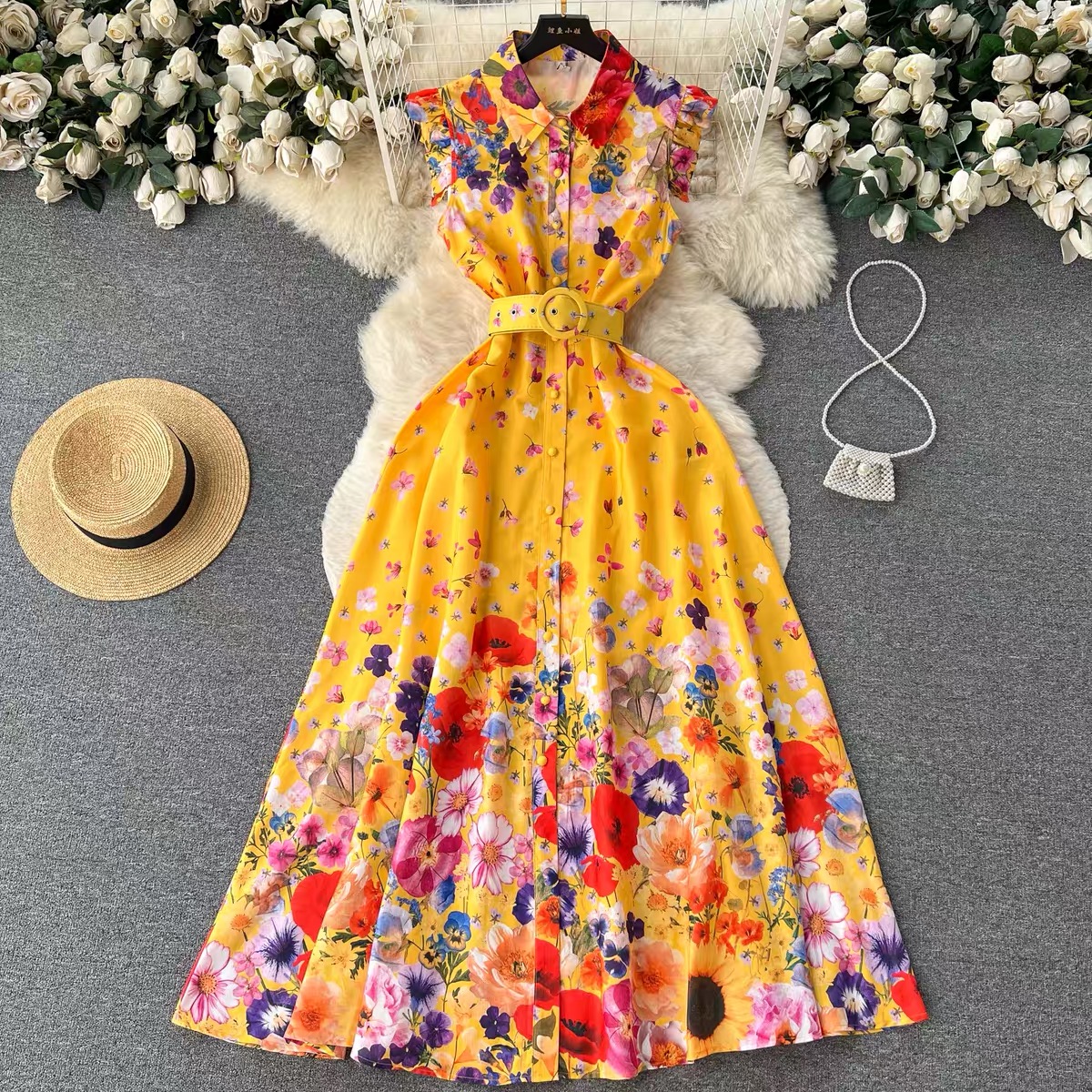 Newyork after dark sunset dress ED88 image