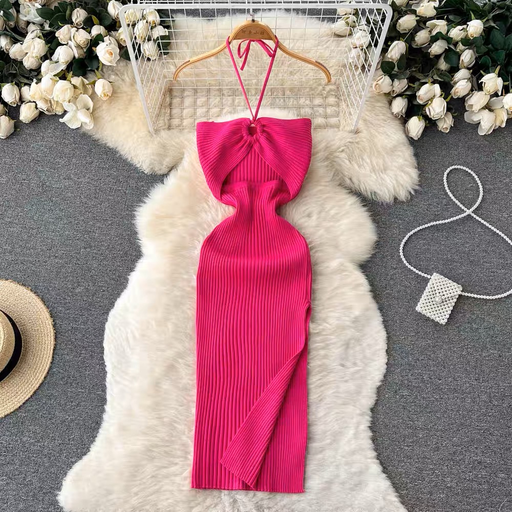 Colorful living knit gown KBC54 image