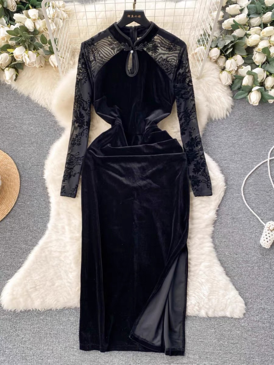 Luna Rey velvet dress FBC120