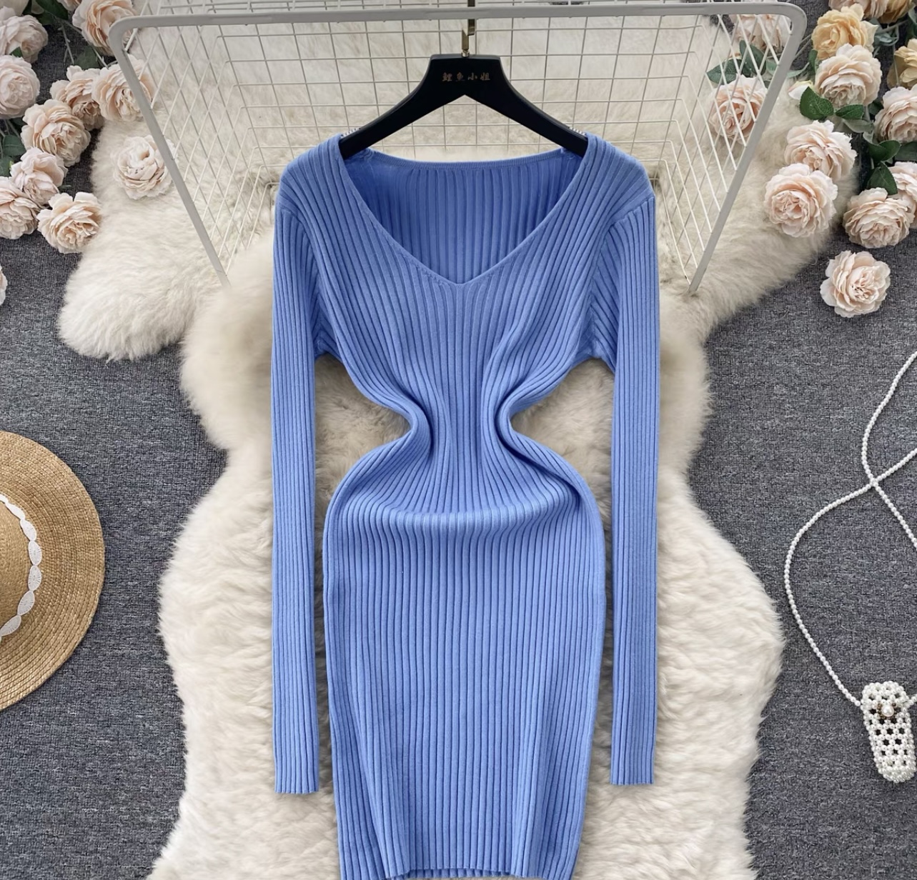 Downtown dinner knit gown KBC97