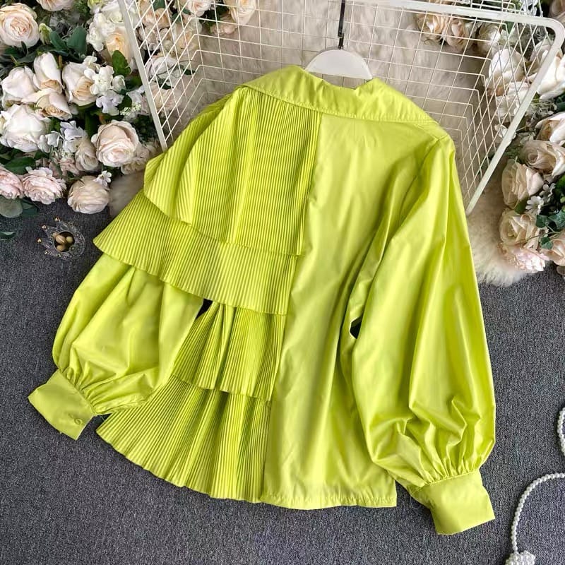 No shorts cut pleated style shirts SDZZ180 image