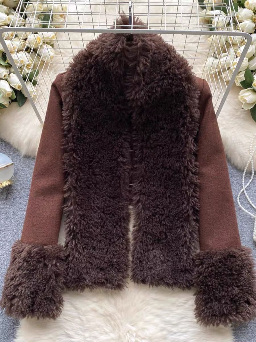 Better night out cropped fur jacket WJ110 image