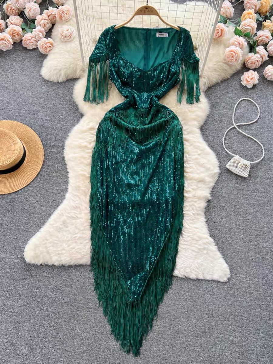 Off limits fringe sequin dress EBC46