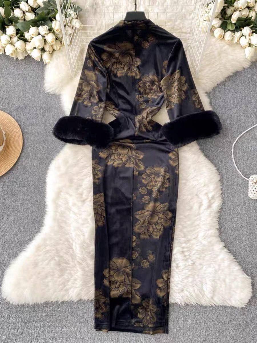 Unforgettable romance qipao dress CBC484 image