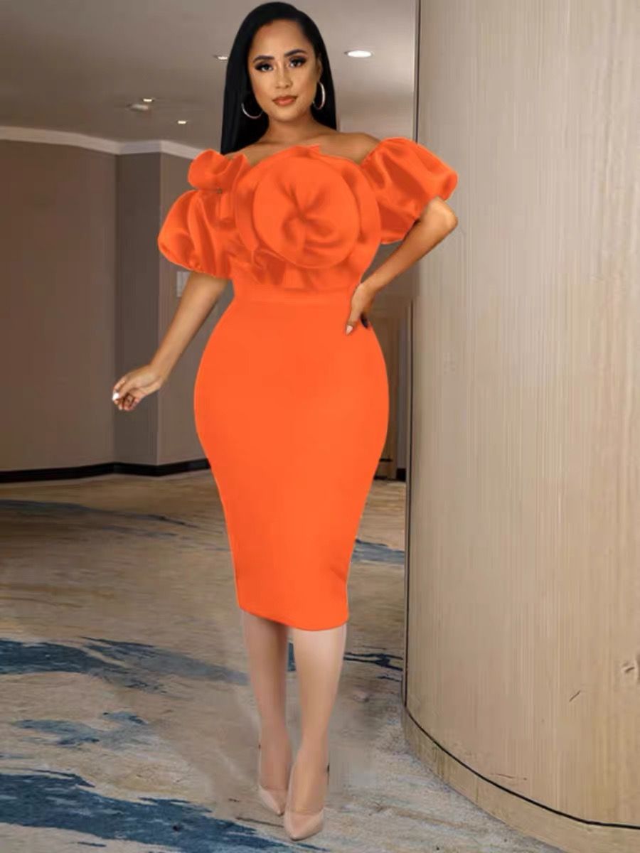 Wedding guess midi dress EBC81 image