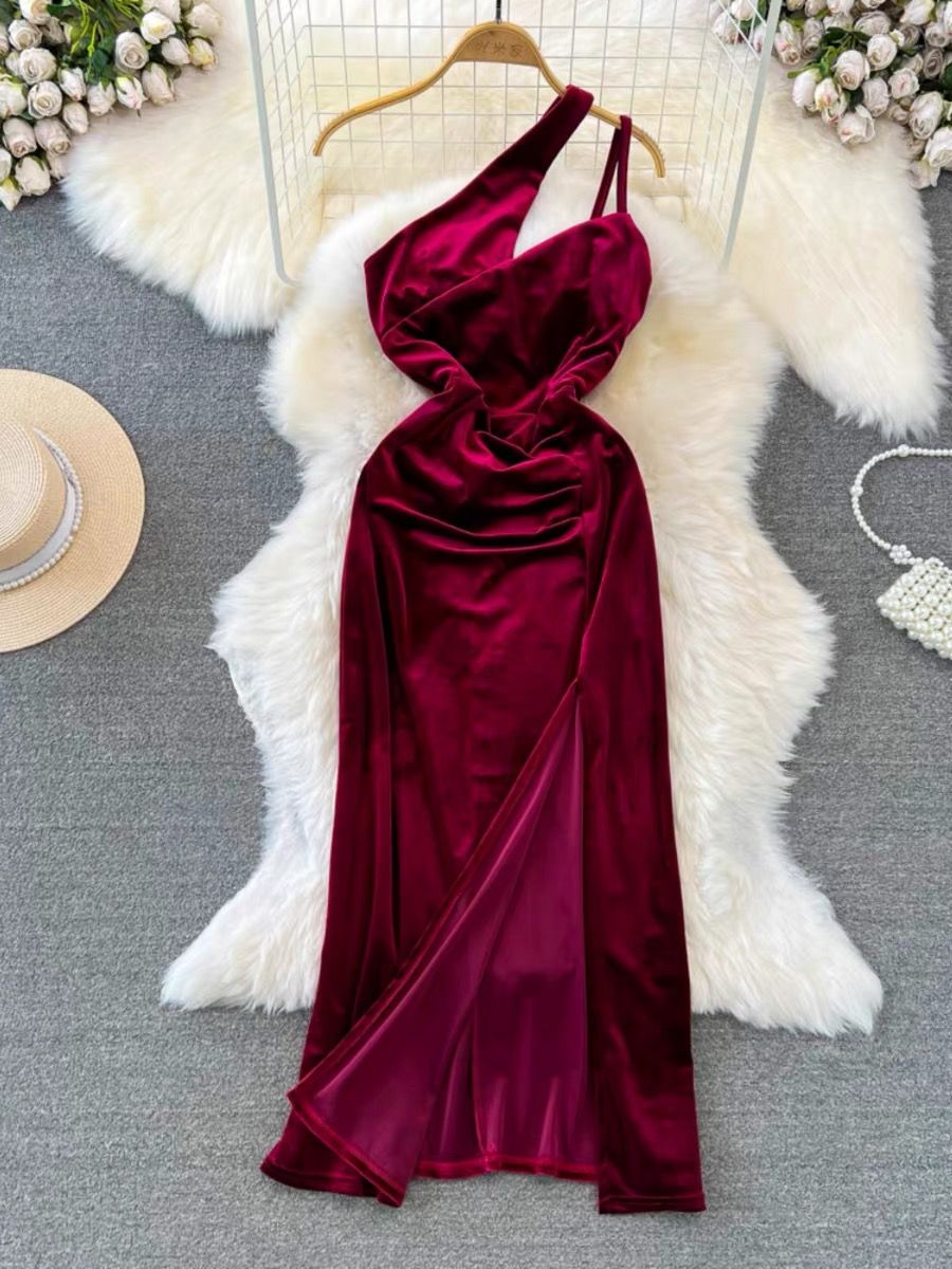 Make my life velvet dress CBC343