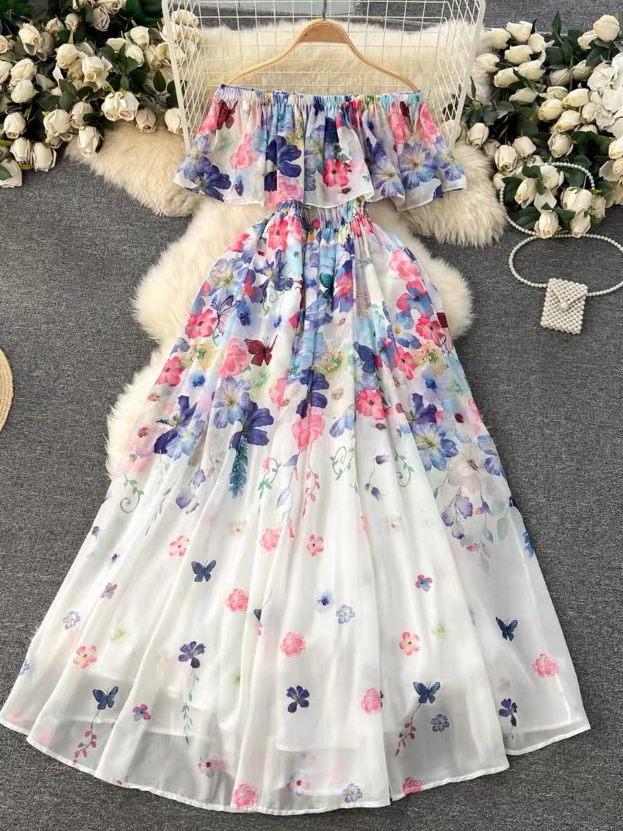 Same day different girl floral dress CD770 image