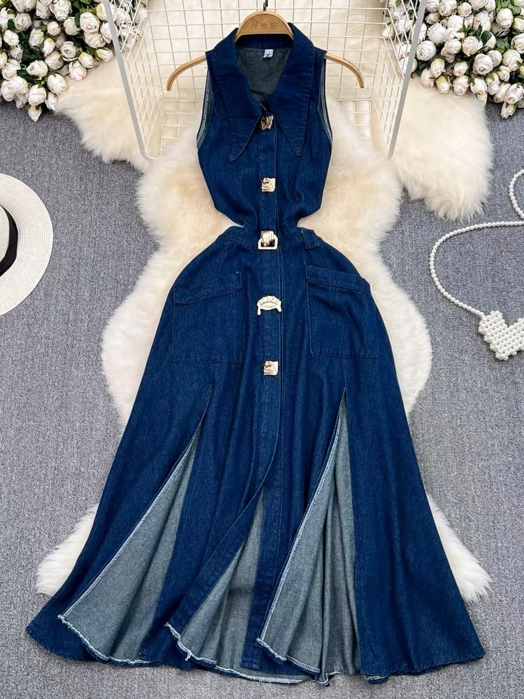 Ambitious proposal denim dress DD12 image