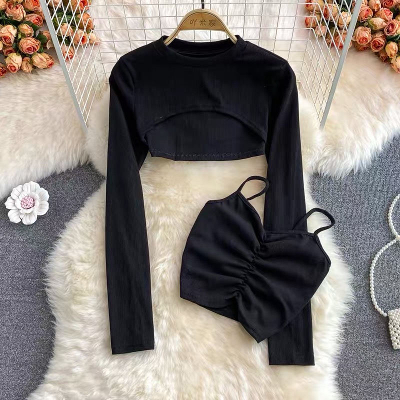 Samantha crop top set TZZ407 image