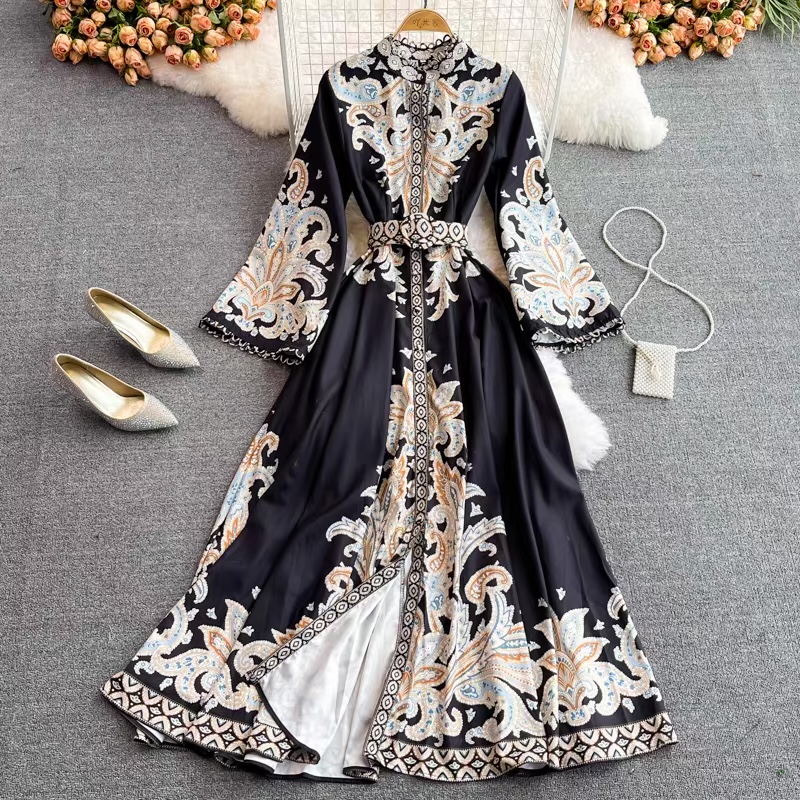 Hotline bling print dress ED1 image