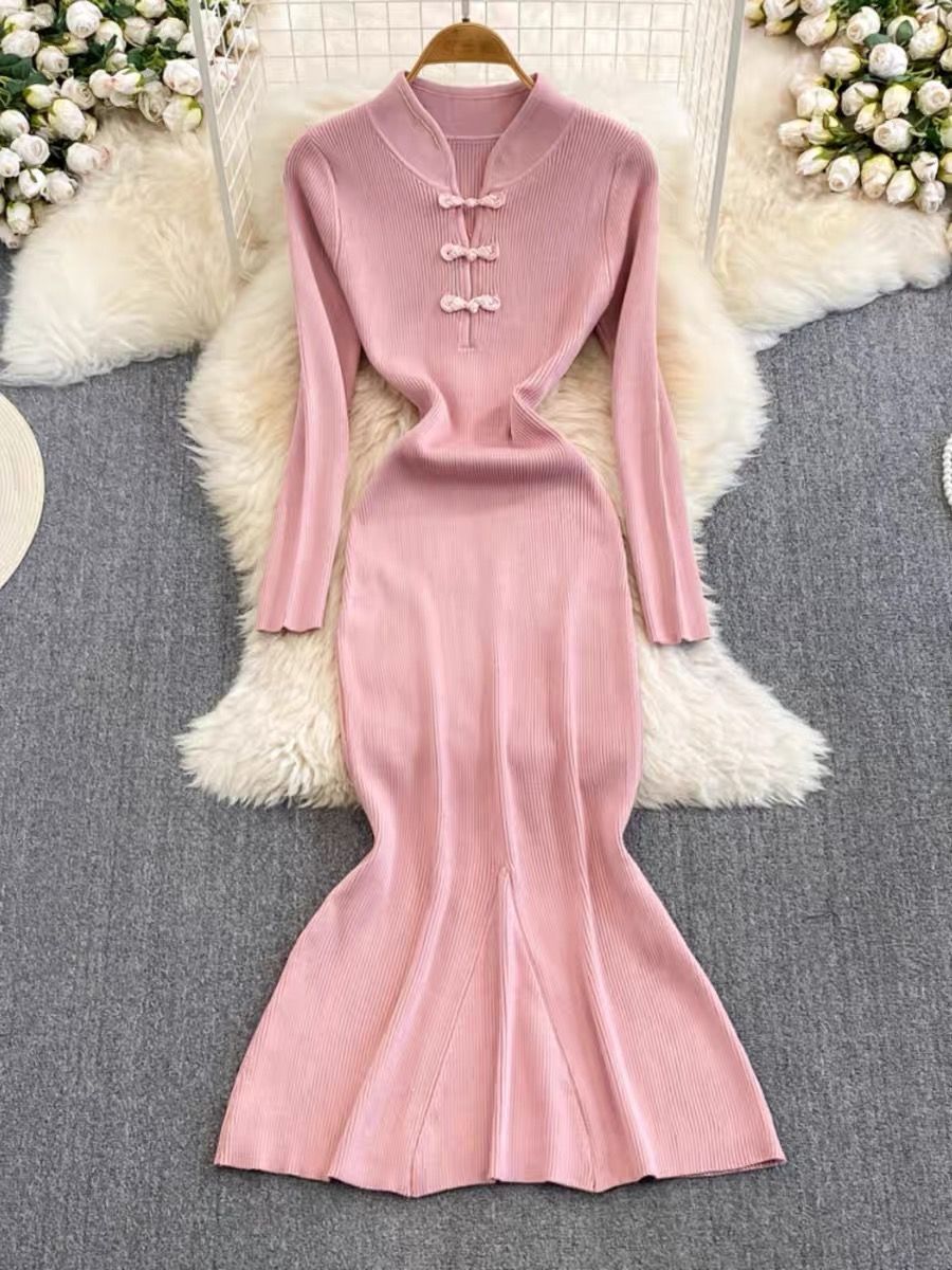 Business essential knitted dress KD192 image