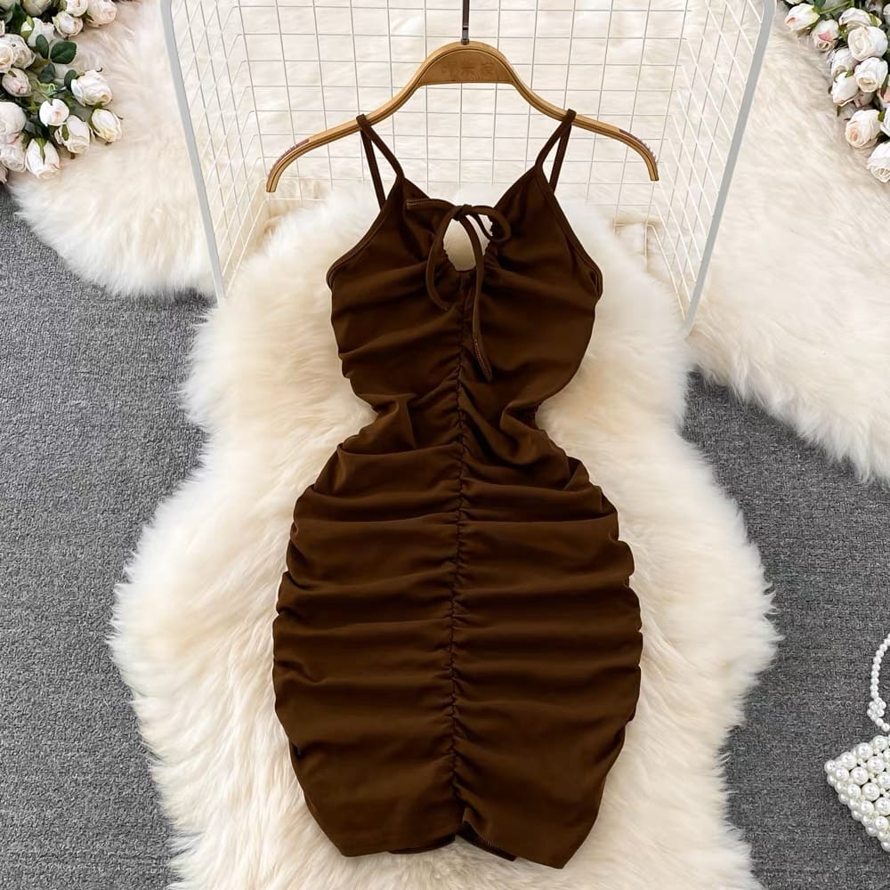 Most beautiful ruched gown image