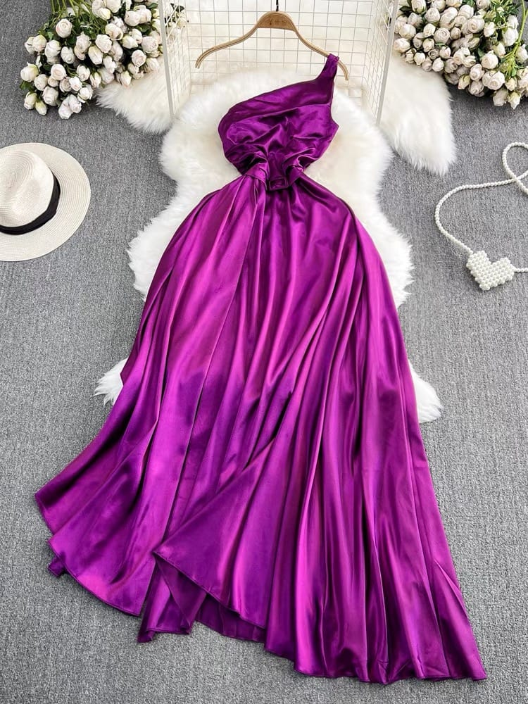 Keep glowing silk dress EVD63 image