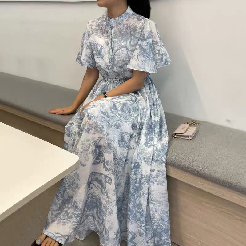 Set & loaded print dress CD56