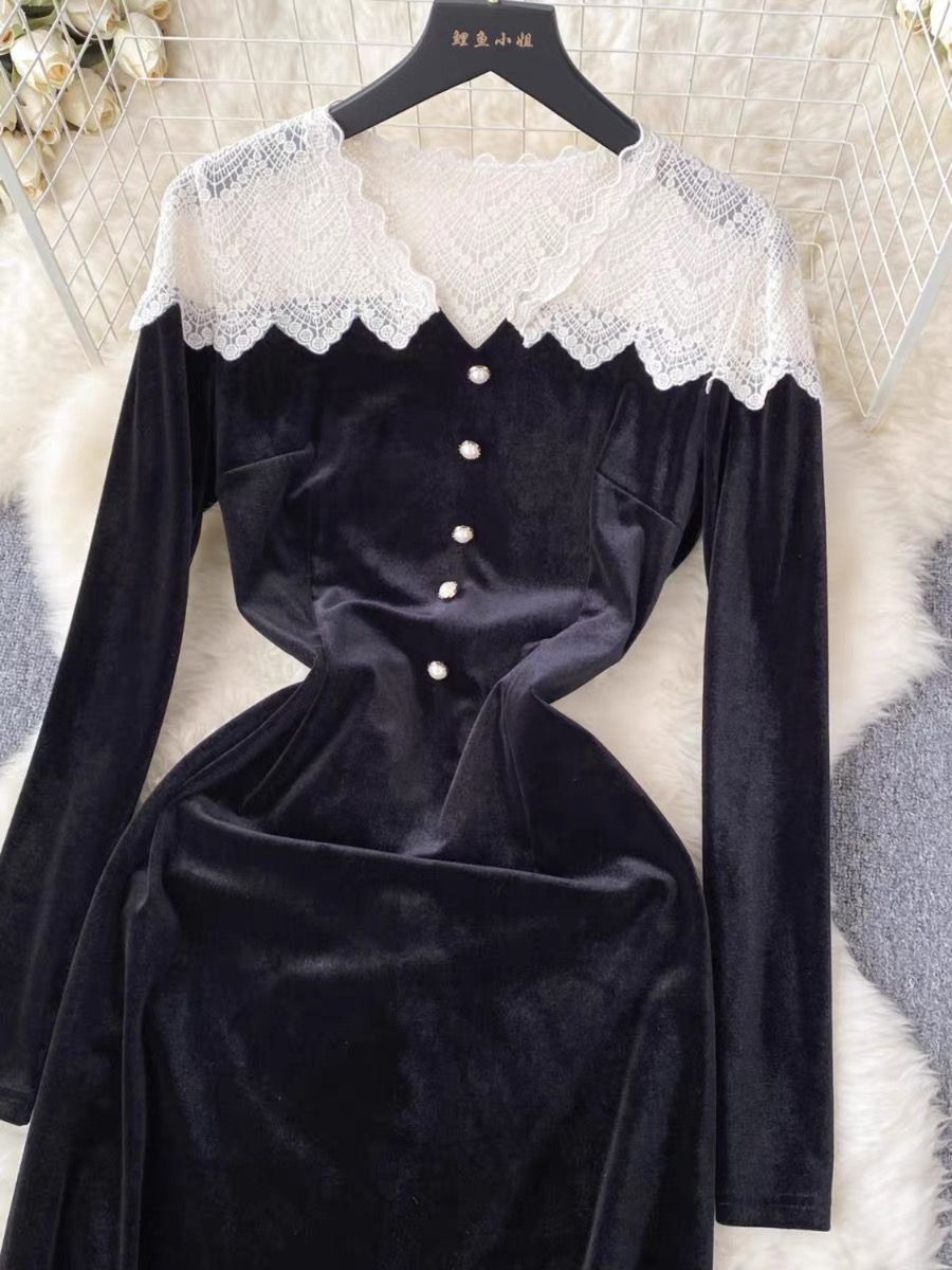 Nadia velvet dress FBC59 image