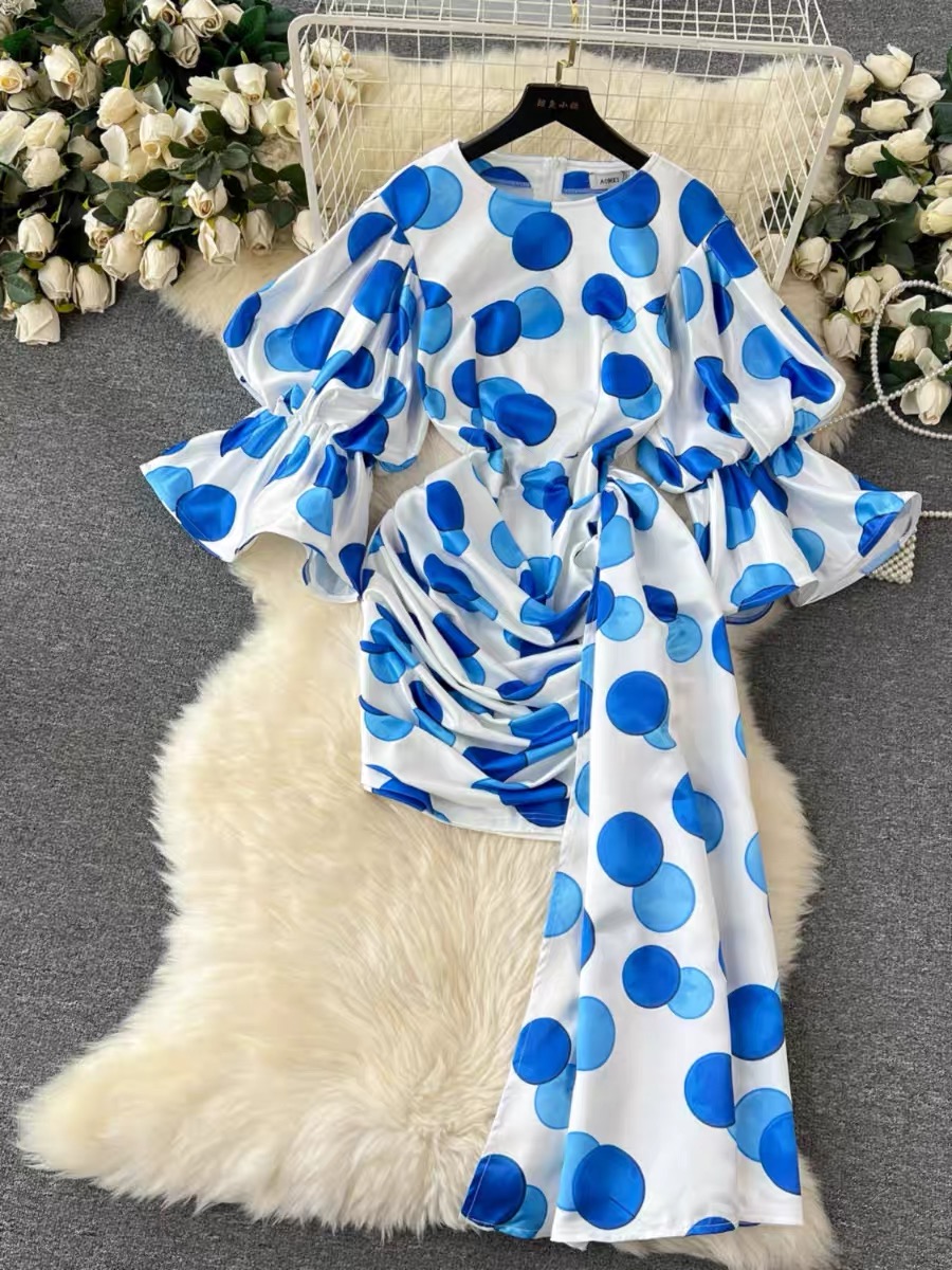 Standing our ruffle dress CBC287