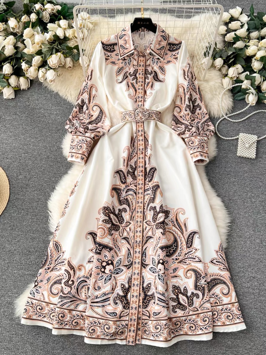 Life of luxury print dress ED101